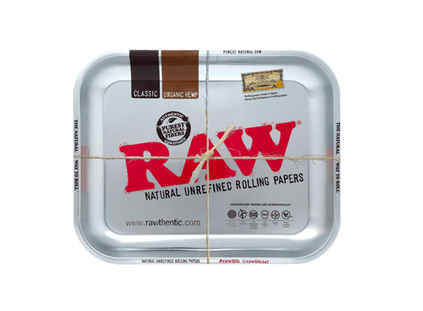 Charola RAW plata grande