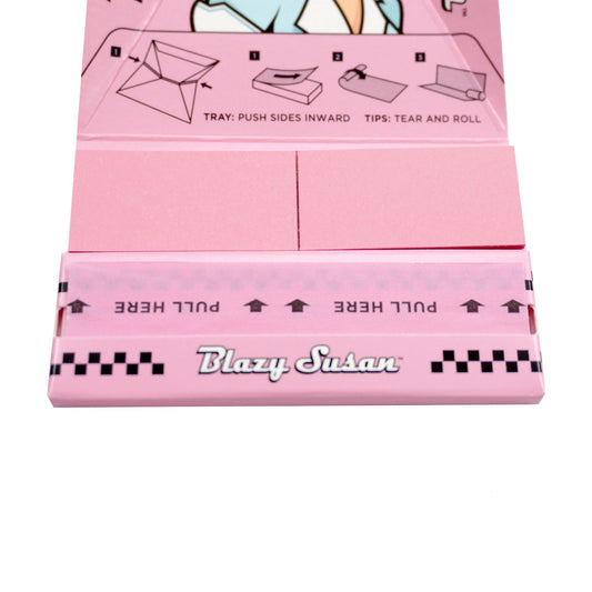 Paquete de Papel Rosa 1-1/4 con filtro Blazy Susan