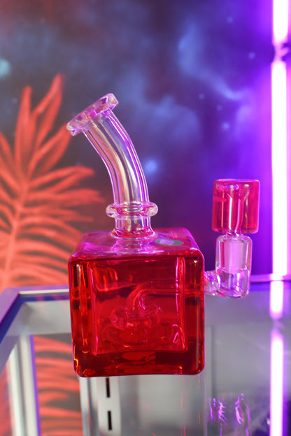Bong de Vidrio en forma de Cubo