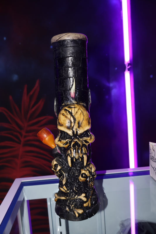 Bong Decorativo de Calavera con Diseño Gótico