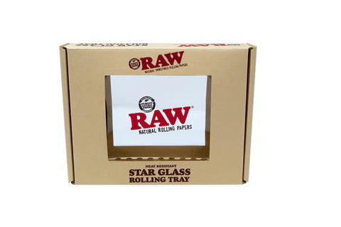 RAW | Star Glass Rolling Tray Mini